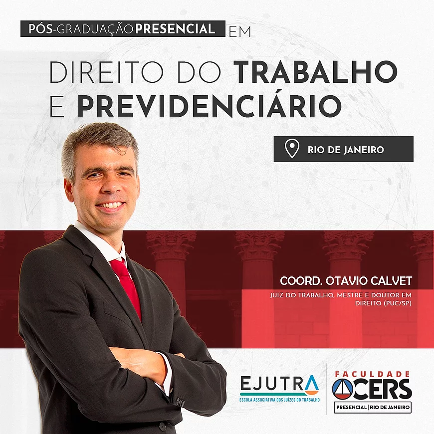 PÓS EM DIREITO DO TRABALHO E PREVIDENCIÃRIO É PROMOVIDA PELA AJUTRA E CERS A PARTIR DE MARÇO