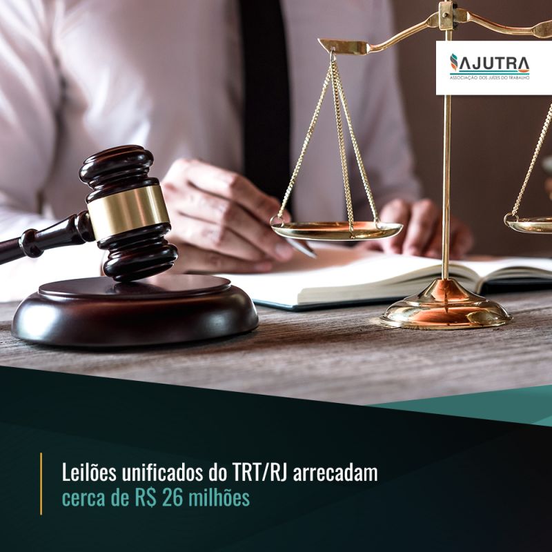  Leilões unificados do TRT/RJ arrecadam cerca de R$ 26 milhões
