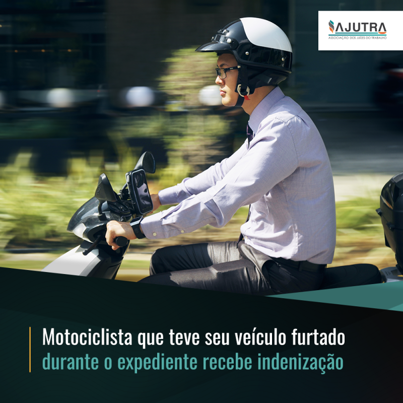 Motociclista que teve seu veículo furtado durante o expediente recebe indenização