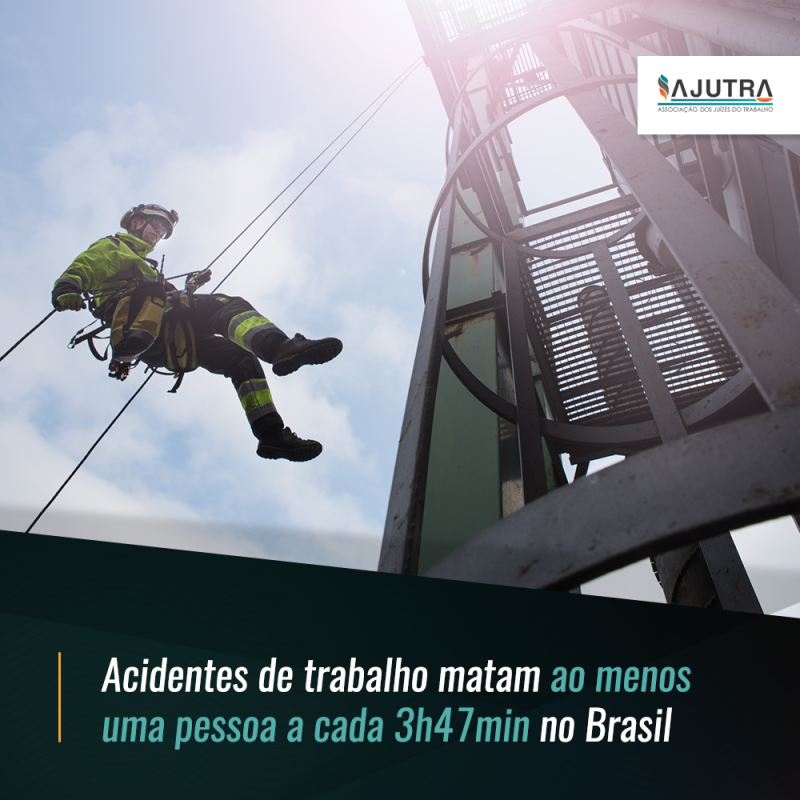 Acidentes de trabalho matam ao menos uma pessoa a cada 3h47min no Brasil