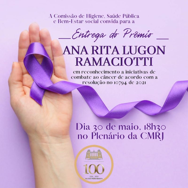 Entrega do Prêmio: ANA RITA LUGON RAMACIOTTI 