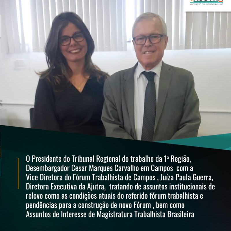 Assuntos de Interesse de Magistratura Trabalhista Brasileira são tratados em Campos