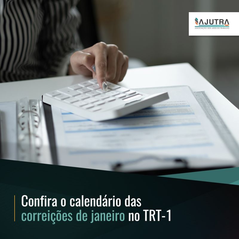 Confira o calendário das correições de janeiro no TRT-1