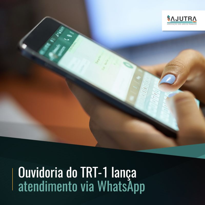 Ouvidoria do TRT-1 lança atendimento via WhatsApp