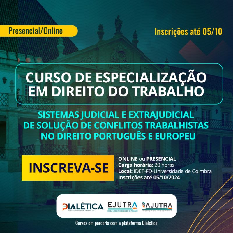 Curso de especialização em direito do trabalho