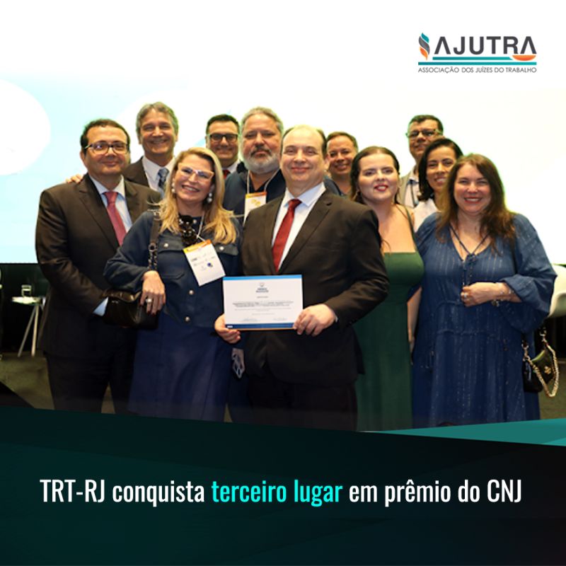 TRT-RJ conquista terceiro lugar em prêmio do CNJ