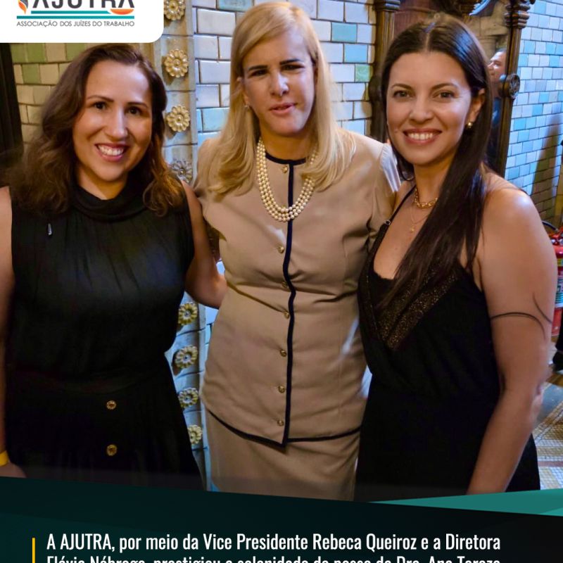 A AJUTRA, por meio da Vice Presidente Rebeca Queiroz e a Diretora  Flávia Nóbrega, prestigiou a solenidade de posse da Dra. Ana Tereza  Basilio como Presidente da OAB-RJ e demais membros da Diretoria