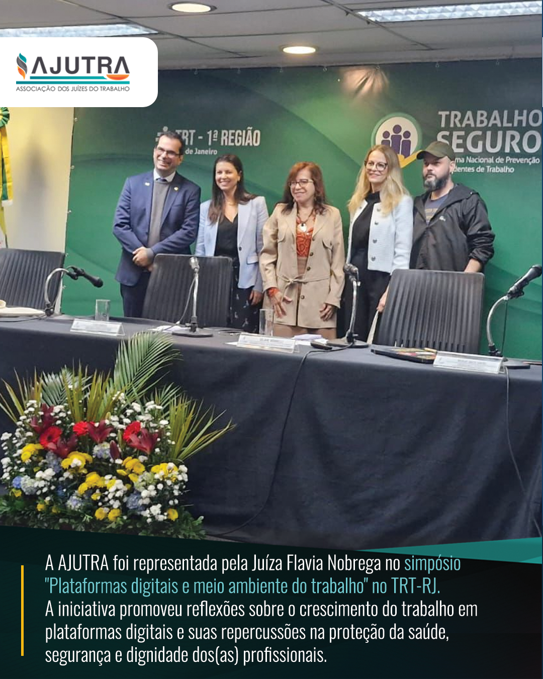 Plataformas digitais e meio ambiente do trabalho é tema de simpósio no TRT-RJ