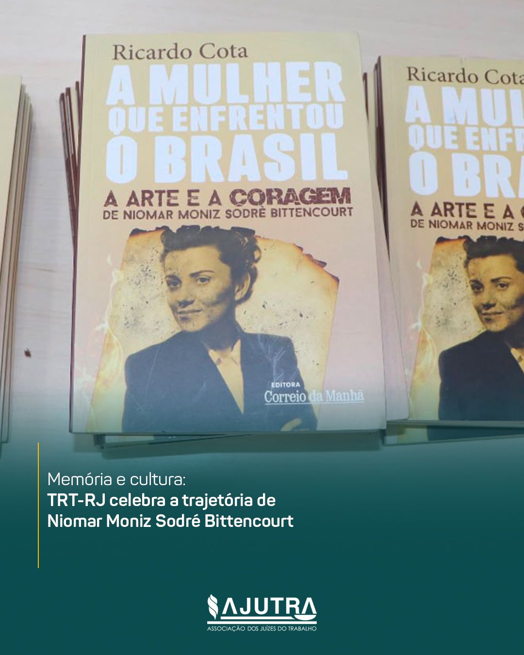 A trajetória de Niomar Moniz Sodré Bittencourt foi tema da roda de conversa promovida pelo Tribunal Regional do Trabalho da 1ª Região (TRT-RJ), nesta quarta-feira (22/07/2026).